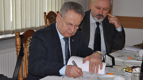 Signatory of Agreement Mikolaj Kulik, Ph.D., Rector of National Aviation in Kiev