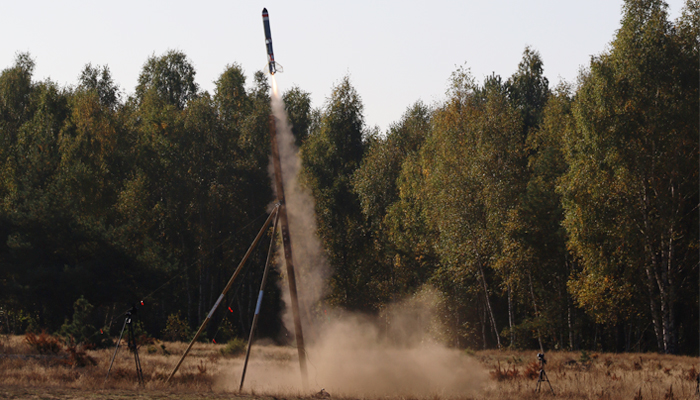 Pierwszy na świecie start rakiety napędzanej silnikiem detonacyjnym - Sieć Badawcza Łukasiewicz - Instytut Lotnictwa