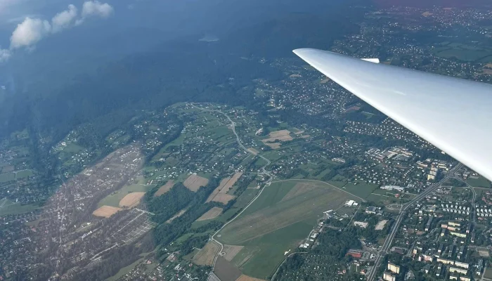 Widok z szybowca akrobacyjnego I-45 JAY