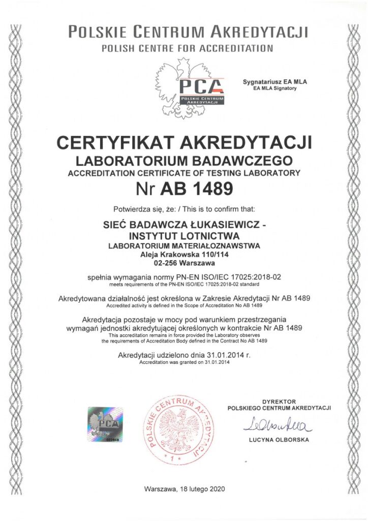 Akredytacja AB 1489